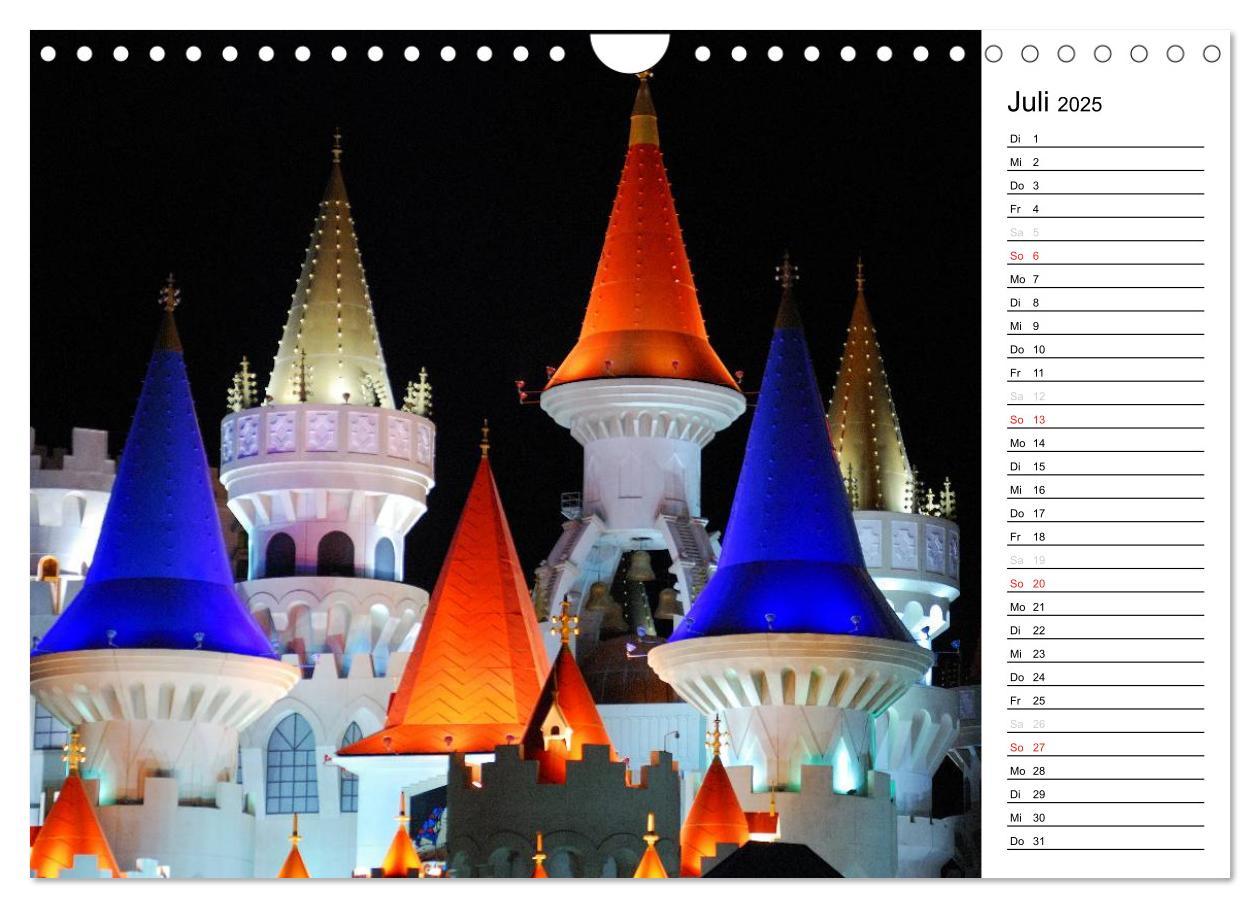 Bild: 9783435472031 | LAS VEGAS - by night (Wandkalender 2025 DIN A4 quer), CALVENDO...