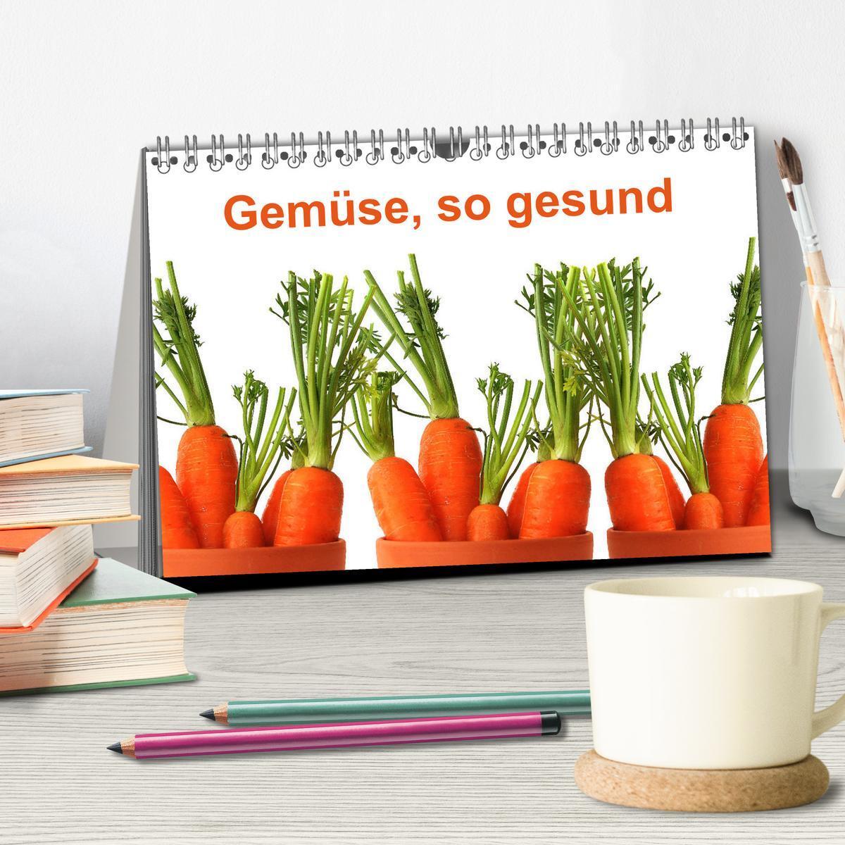 Bild: 9783435169467 | Gemüse, so gesund (Tischkalender 2025 DIN A5 quer), CALVENDO...