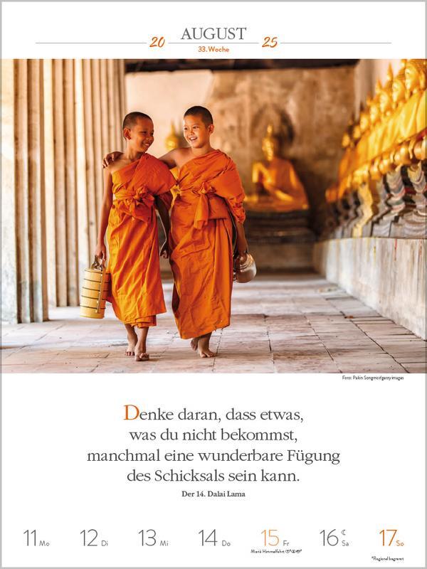 Bild: 9783731877264 | Buddhistische Weisheiten 2025 | Verlag Korsch | Kalender | 54 S.