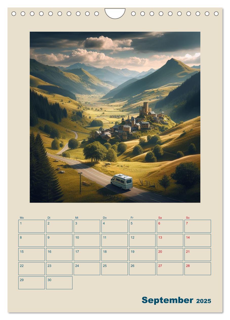 Bild: 9783383784866 | Traumreisen im Wohnmobil (Wandkalender 2025 DIN A4 hoch), CALVENDO...