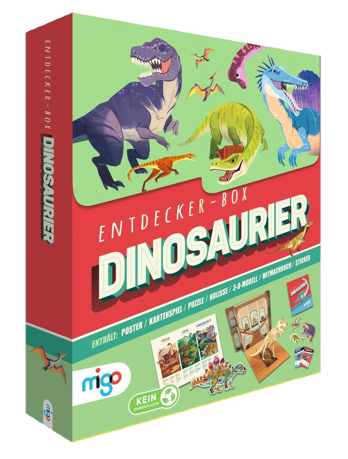 Bild: 4260688730354 | Entdecker-Box: Dinosaurier | Wednesday Jones | Box | Migo | 24 S.