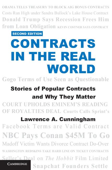 Cover: 9781316506585 | Contracts in the Real World | Lawrence A. Cunningham | Taschenbuch