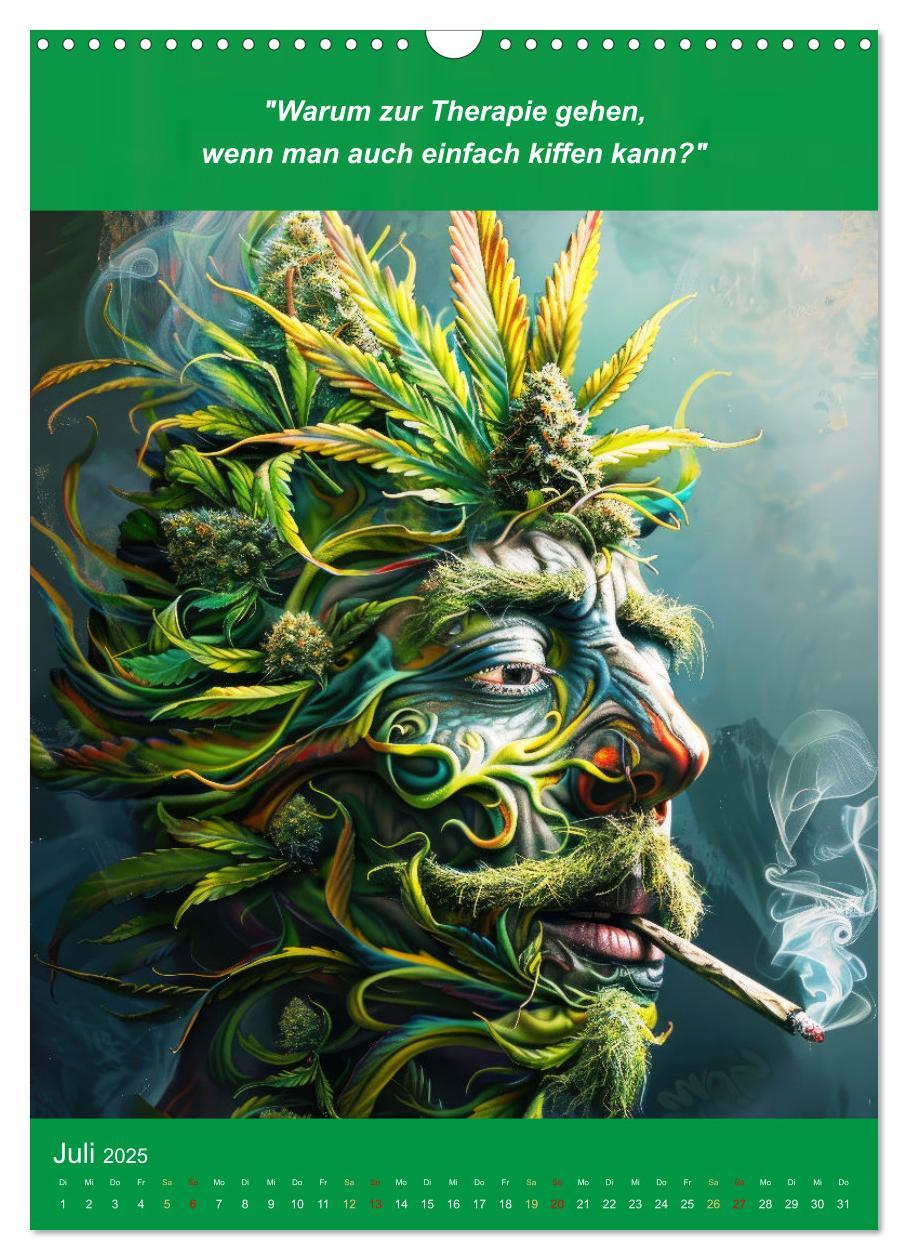 Bild: 9783435696246 | Der humoristische Cannabis Kalender (Wandkalender 2025 DIN A3...