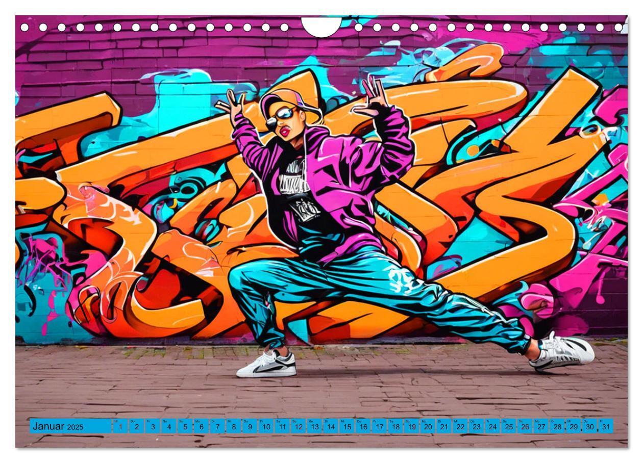 Bild: 9783383822384 | Lebensart Hip Hop (Wandkalender 2025 DIN A4 quer), CALVENDO...