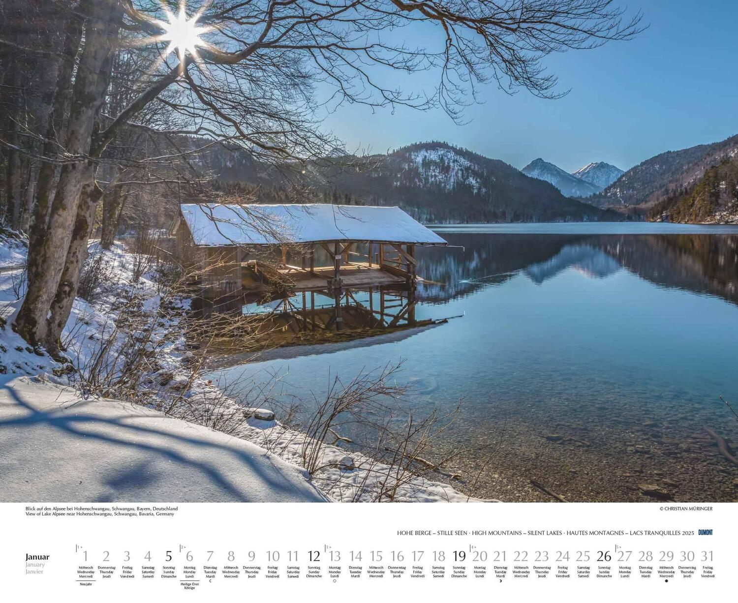 Bild: 4250809653570 | Hohe Berge - Stille Seen 2025 - Wandkalender 52 x 42,5 cm -...