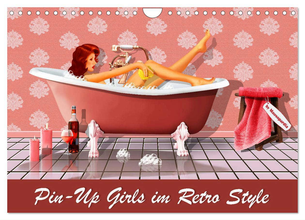 Cover: 9783435378845 | Pin-Up Girls im Retro Style by Mausopardia (Wandkalender 2025 DIN...