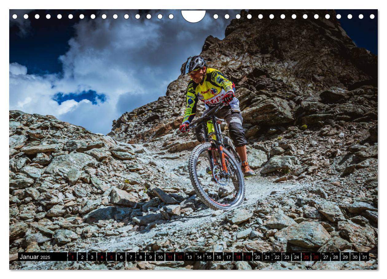 Bild: 9783435434084 | Downhill Action (Wandkalender 2025 DIN A4 quer), CALVENDO...