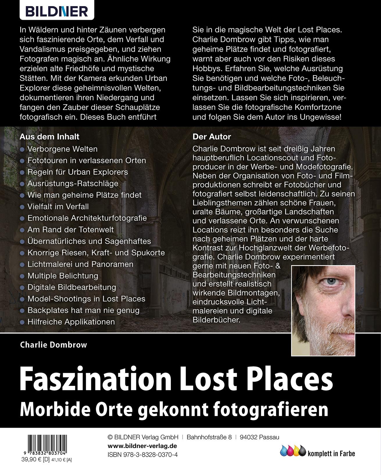 Rückseite: 9783832803704 | Faszination Lost Places | Charlie Dombrow | Buch | 288 S. | Deutsch