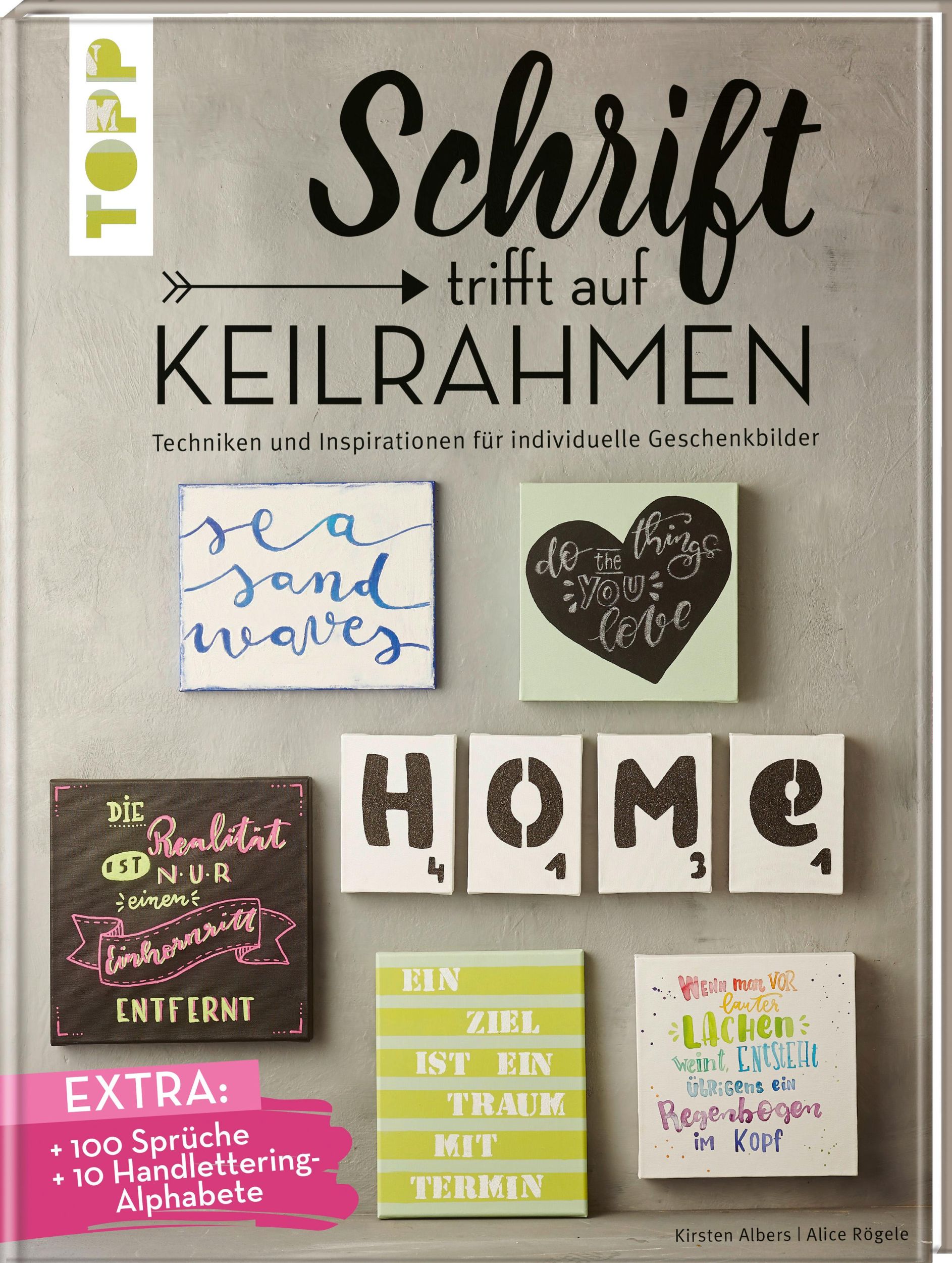 Cover: 9783772483387 | Schrift trifft auf Keilrahmen | Kirsten Albers (u. a.) | Buch | 80 S.