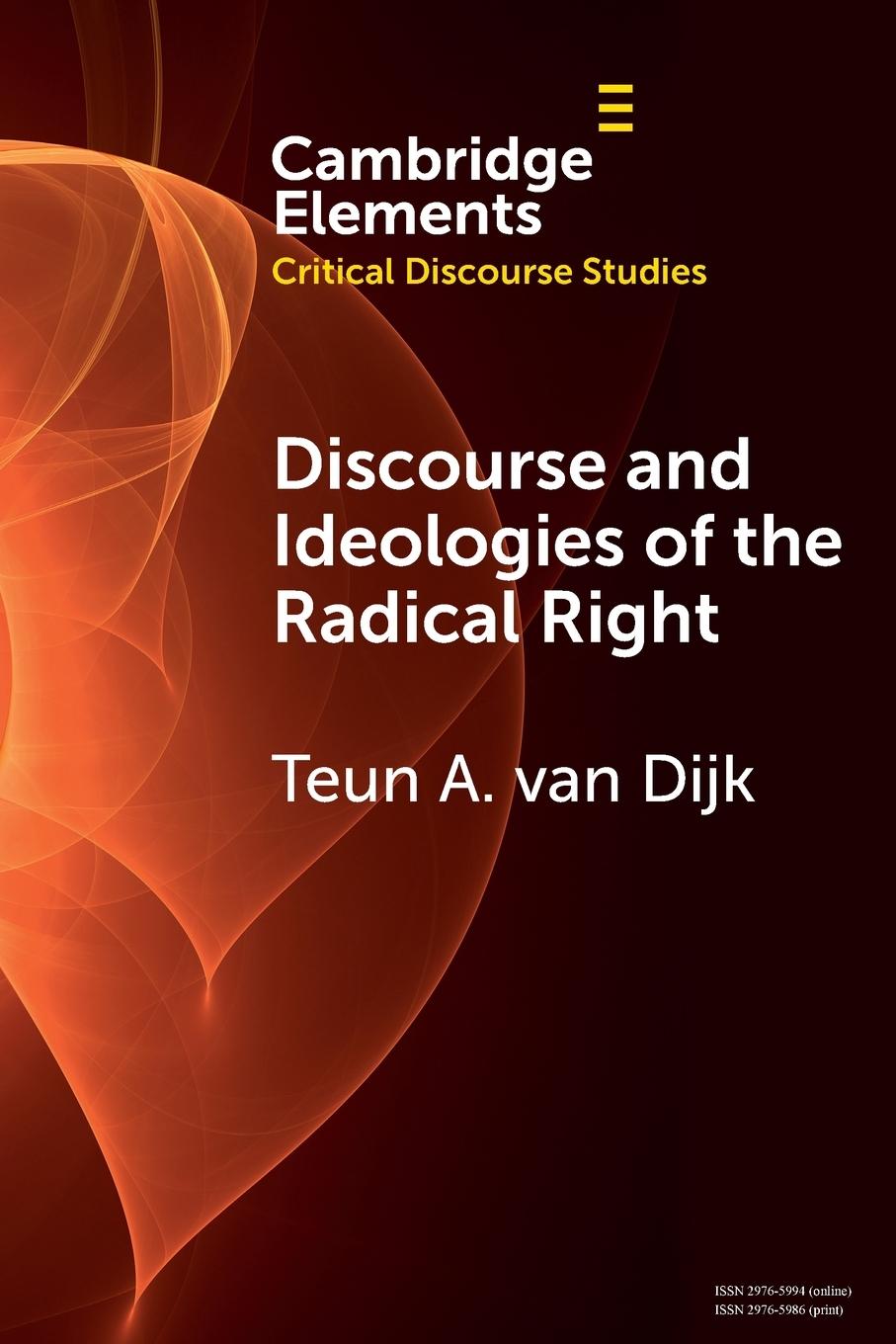 Cover: 9781009549912 | Discourse and Ideologies of the Radical Right | Teun A. Van Dijk