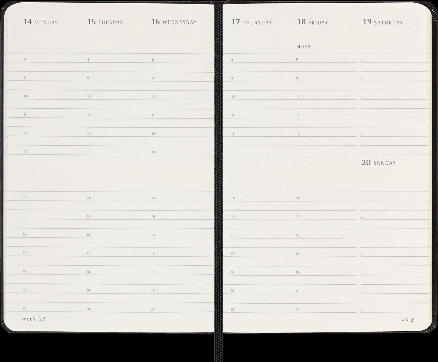 Bild: 8056999270483 | Moleskine Classic 12 Month 2025 Weekly Vertical Planner, Hard...