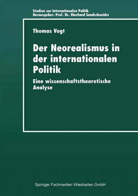 Cover: 9783824443536 | Der Neorealismus in der internationalen Politik | Thomas Vogt | Buch