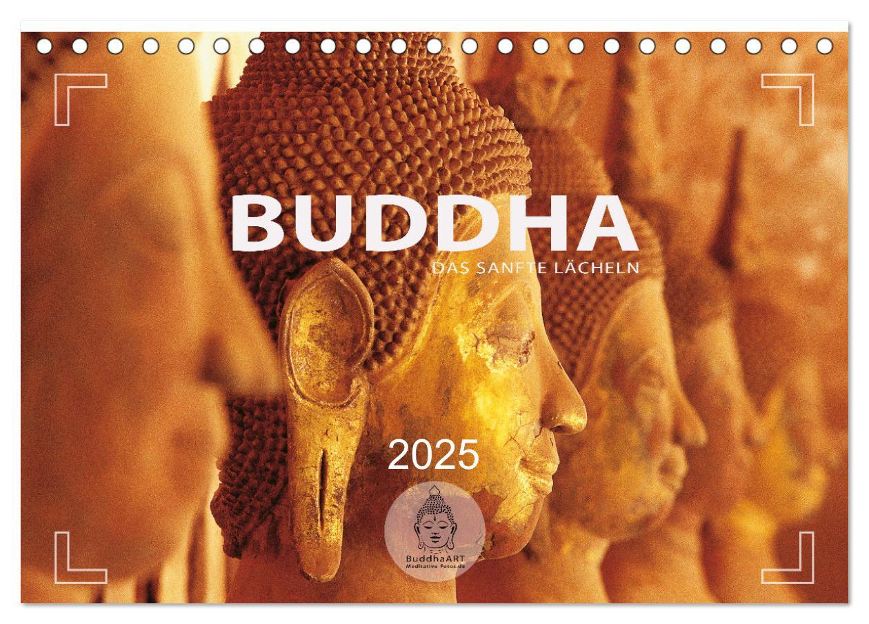 Cover: 9783383983252 | BUDDHA - Ein sanftes Lächeln (Tischkalender 2025 DIN A5 quer),...