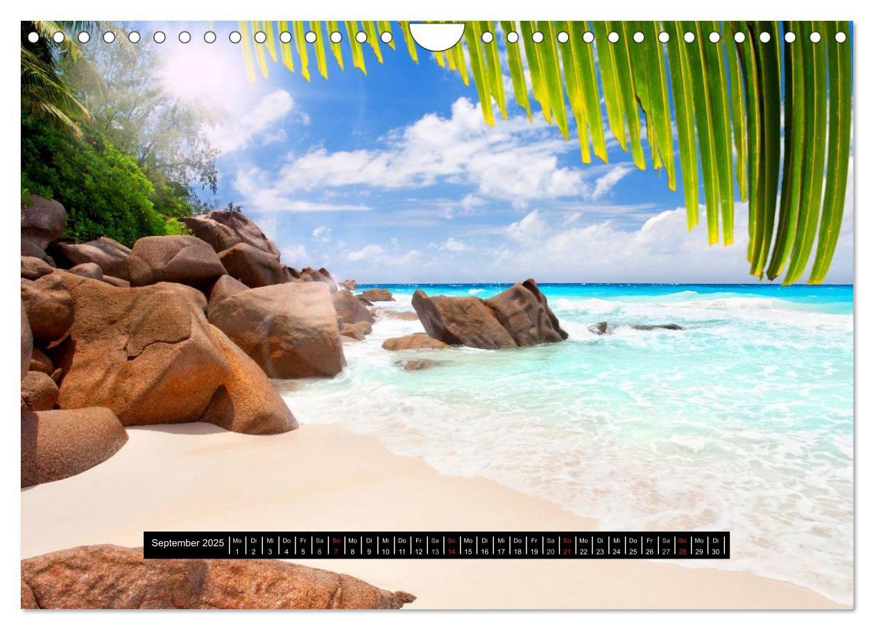 Bild: 9783435804450 | Seychellen (Wandkalender 2025 DIN A4 quer), CALVENDO Monatskalender