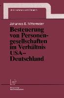 Cover: 9783790811773 | Besteuerung von Personengesellschaften im Verhältnis USA ¿ Deutschland