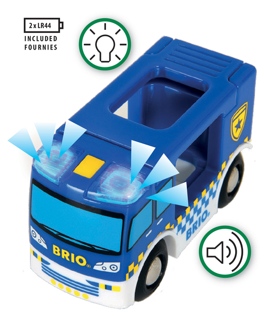 Bild: 7312350338256 | 33825 BRIO Polizeiwagen mit Licht und Sound | BRIO® | Stück | Deutsch