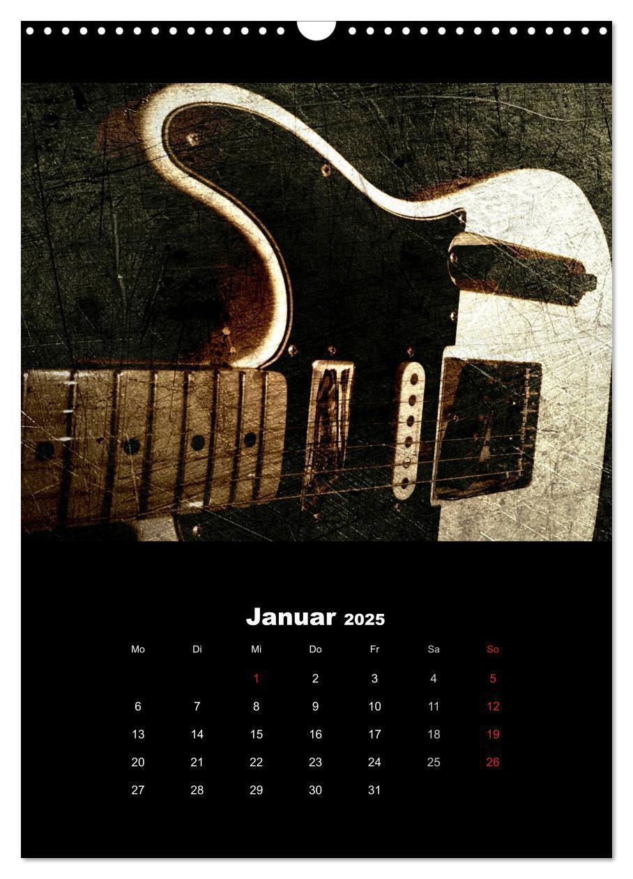 Bild: 9783457015957 | Vintage Gitarren (Wandkalender 2025 DIN A3 hoch), CALVENDO...