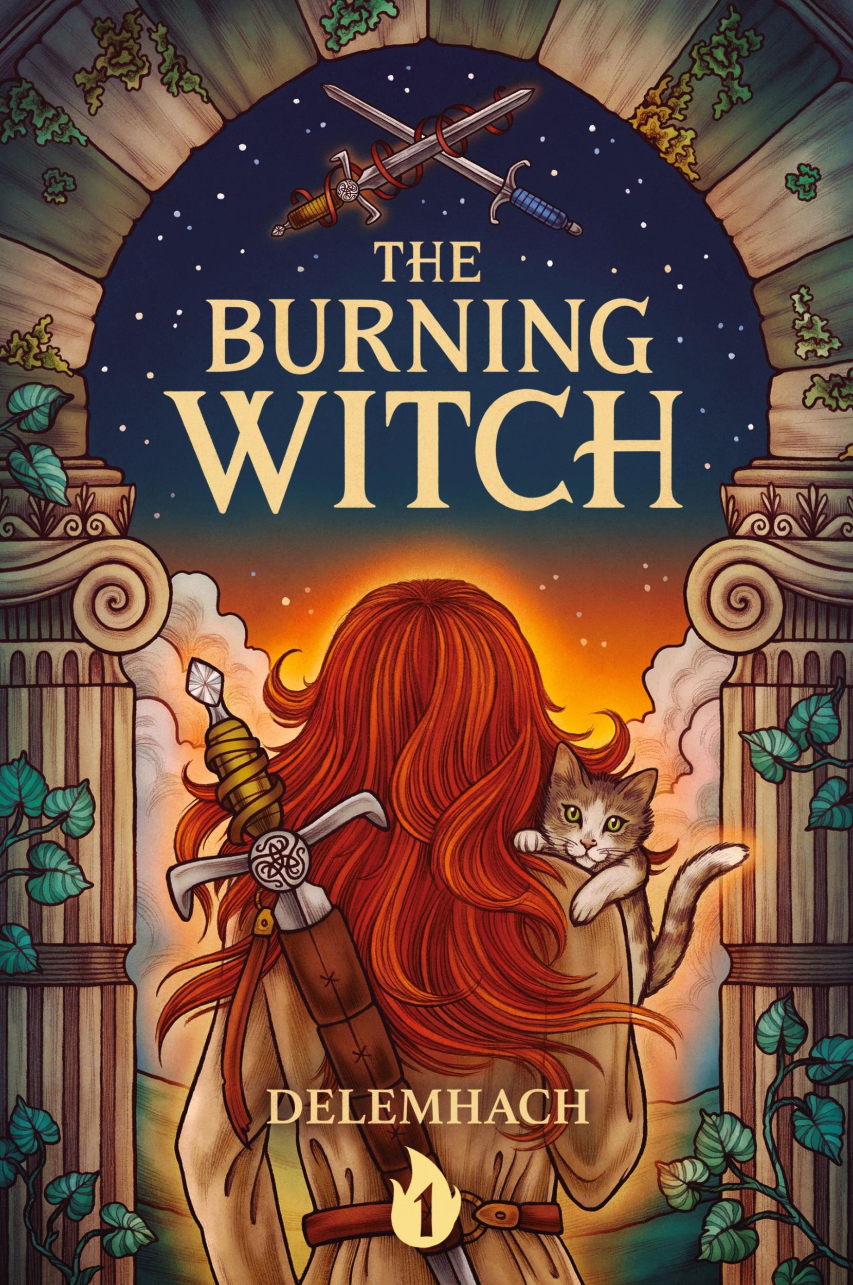 Cover: 9781039429918 | The Burning Witch | A Humorous Romantic Fantasy | Delemhach | Buch