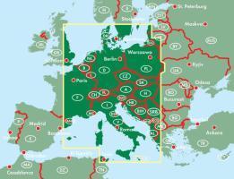 Rückseite: 9783707907568 | Zentraleuropa 1 : 2 000 000. Autokarte | freytag &amp; berndt | Deutsch