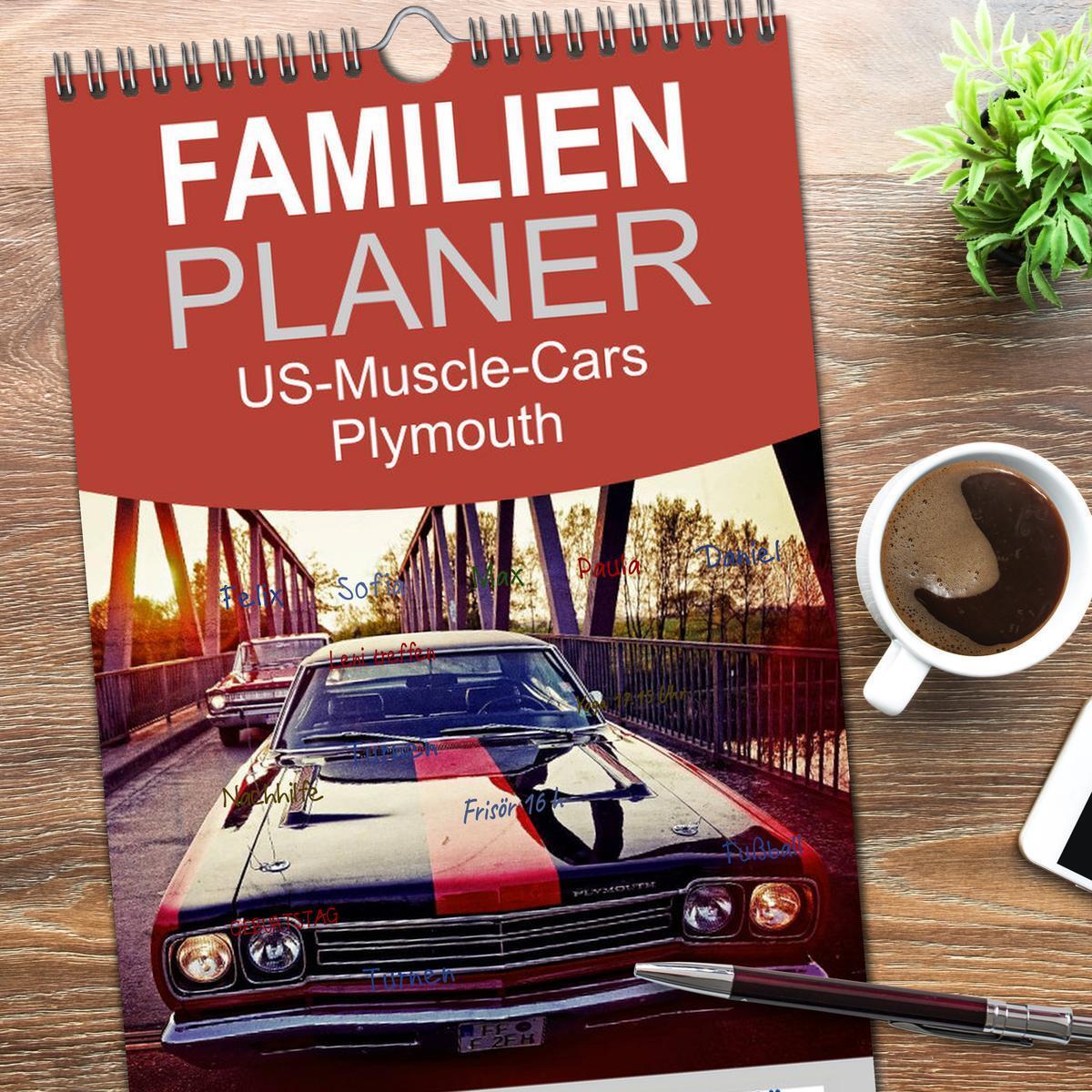 Bild: 9783457112762 | Familienplaner 2025 - US-Muscle-Cars - Plymouth mit 5 Spalten...