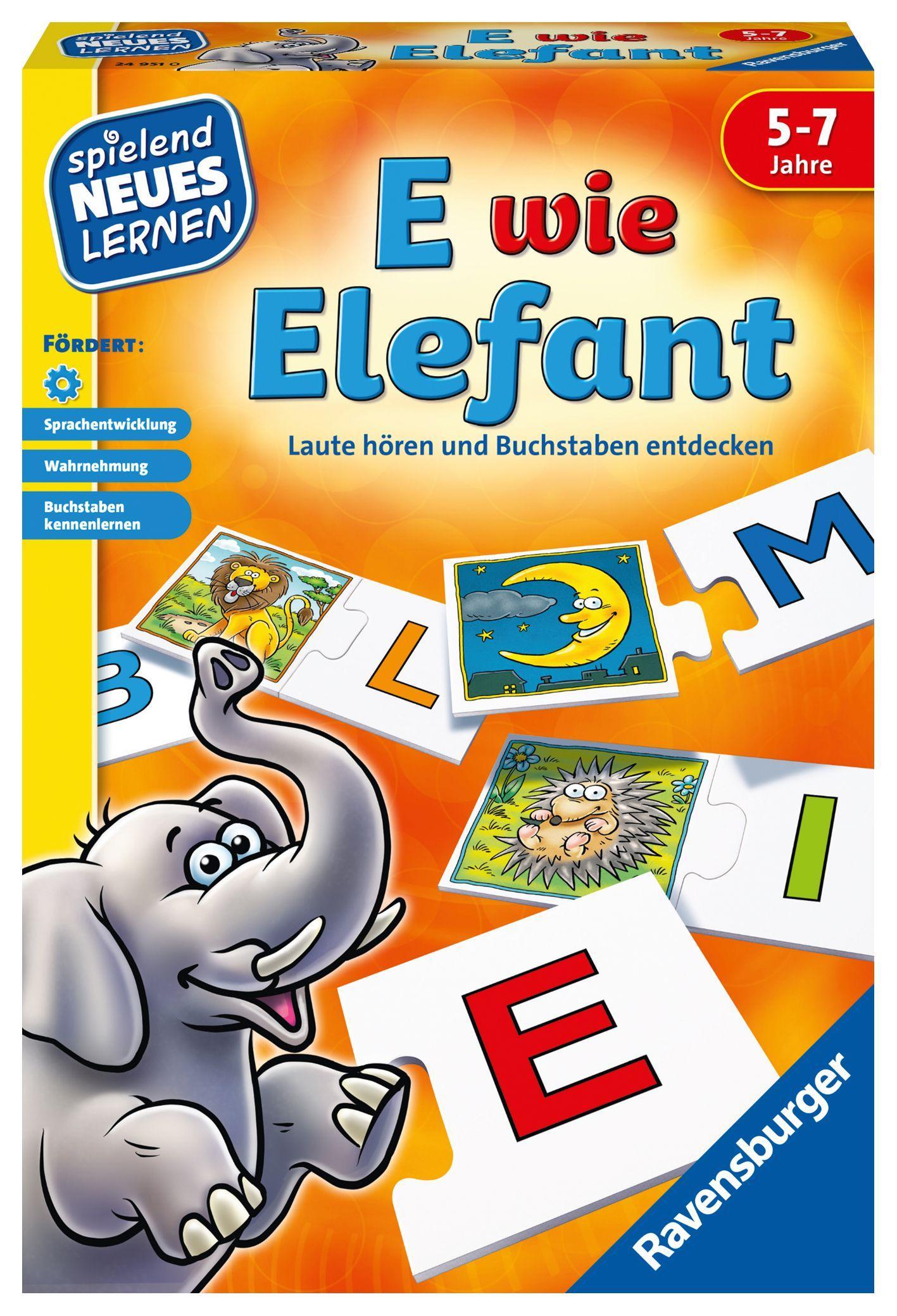 Cover: 4005556249510 | E wie Elefant | Spiel | 24951 | Deutsch | 2018 | Ravensburger