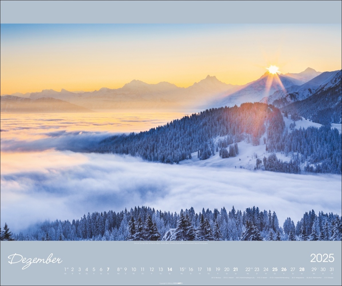 Bild: 9783839901113 | Alpen im Licht Kalender 2025 | Kalender | Spiralbindung | 14 S. | 2025