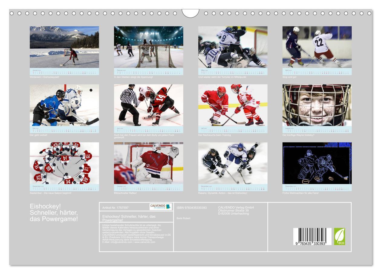 Bild: 9783435330393 | Eishockey! Schneller, härter, das Powergame! (Wandkalender 2025 DIN...