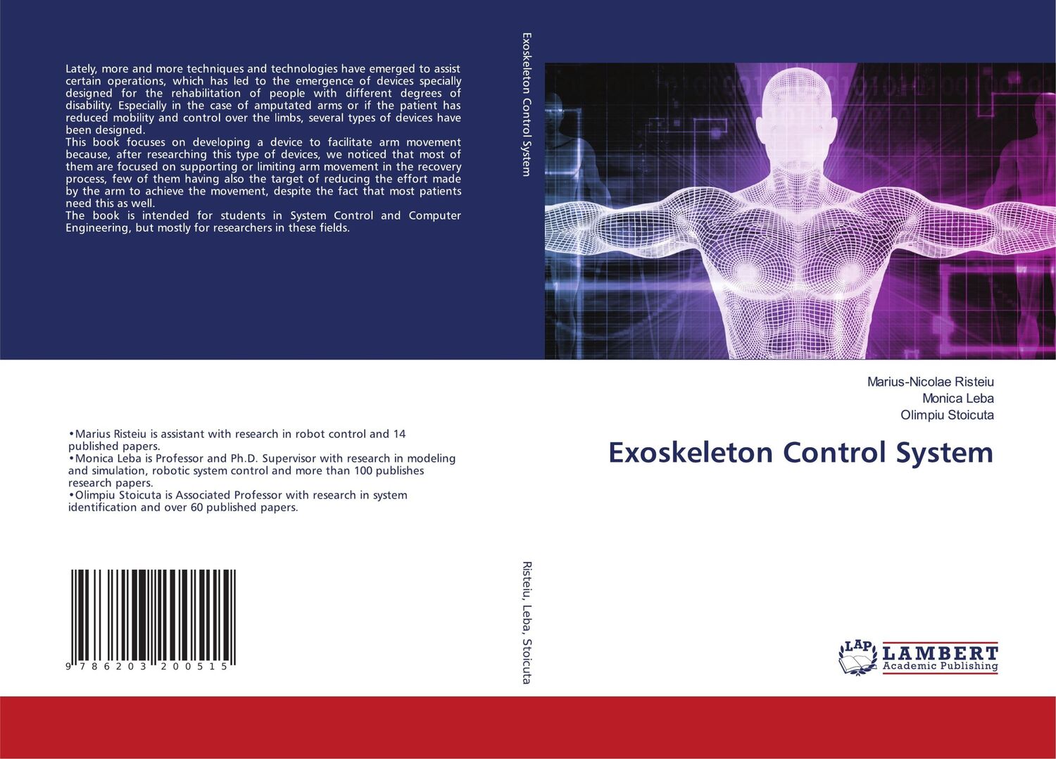 Cover: 9786203200515 | Exoskeleton Control System | Marius-Nicolae Risteiu (u. a.) | Buch