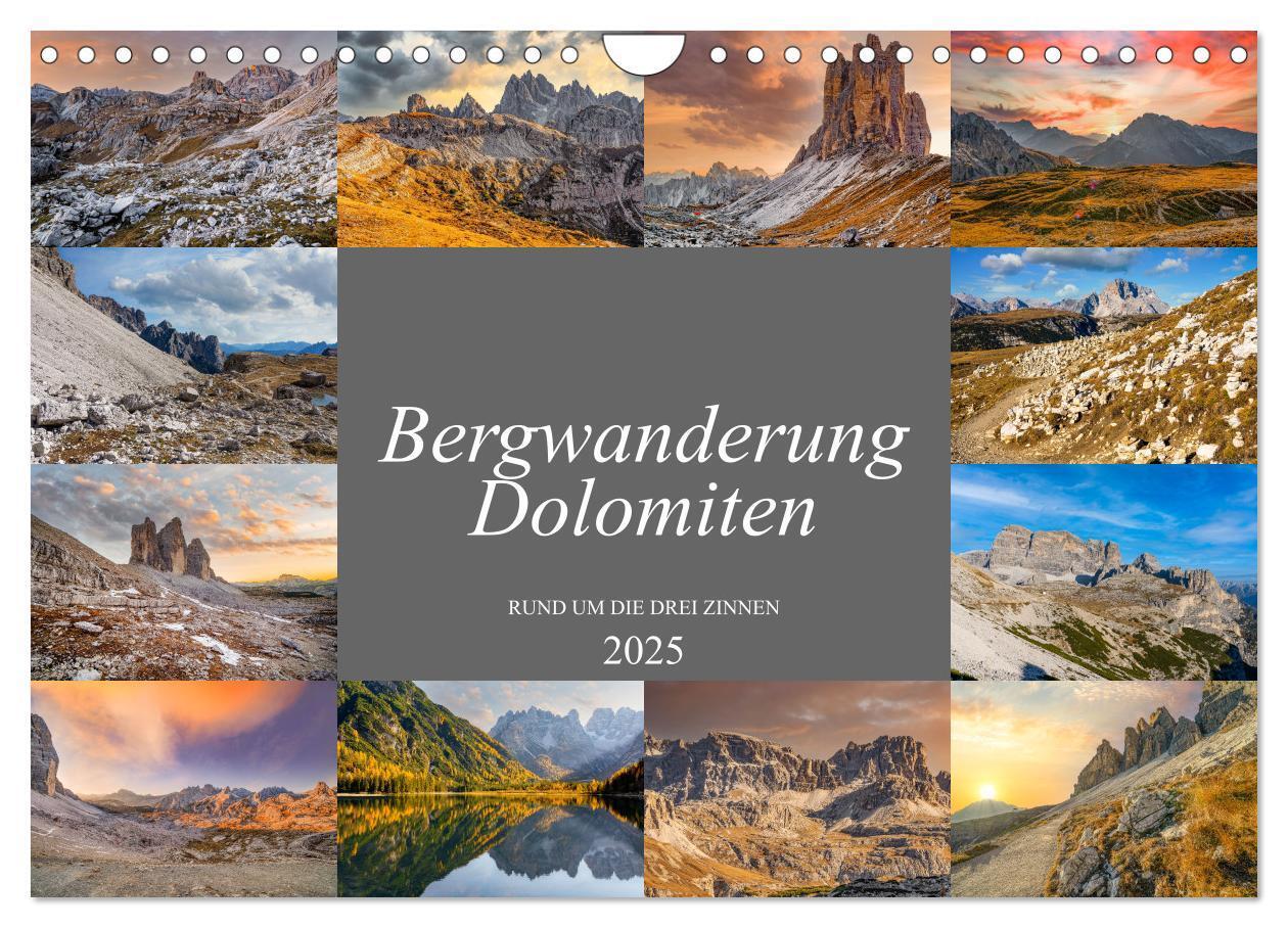 Cover: 9783383998072 | Bergwanderung Dolomiten rund um die Drei Zinnen (Wandkalender 2025...