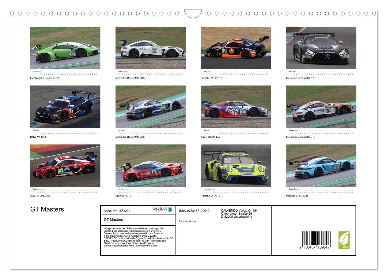 Bild: 9783457139042 | GT Masters (Wandkalender 2025 DIN A3 quer), CALVENDO Monatskalender