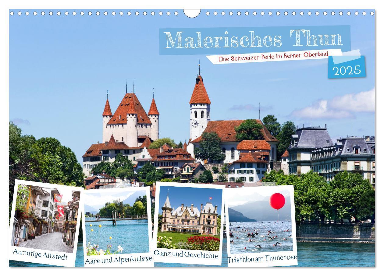 Cover: 9783457186688 | Malerisches Thun (Wandkalender 2025 DIN A3 quer), CALVENDO...