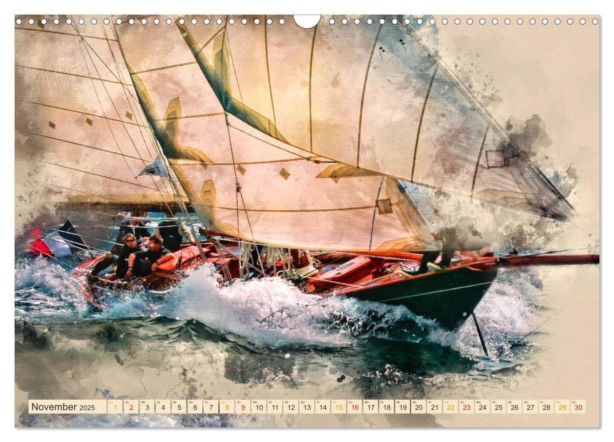 Bild: 9783435404513 | Ich liebe Segeln (Wandkalender 2025 DIN A3 quer), CALVENDO...