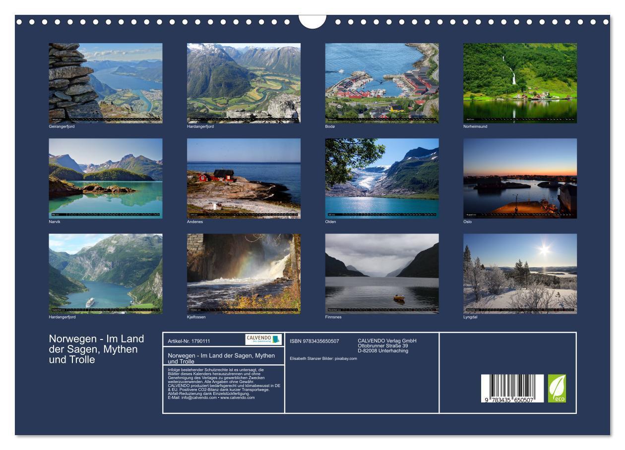 Bild: 9783435650507 | Norwegen - Im Land der Sagen, Mythen und Trolle (Wandkalender 2025...