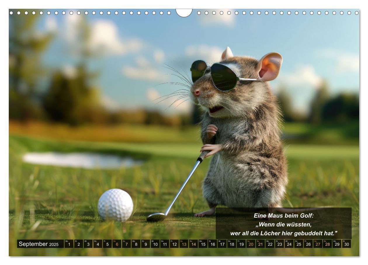 Bild: 9783457155516 | Der tierisch lustige Golfkalender (Wandkalender 2025 DIN A3 quer),...