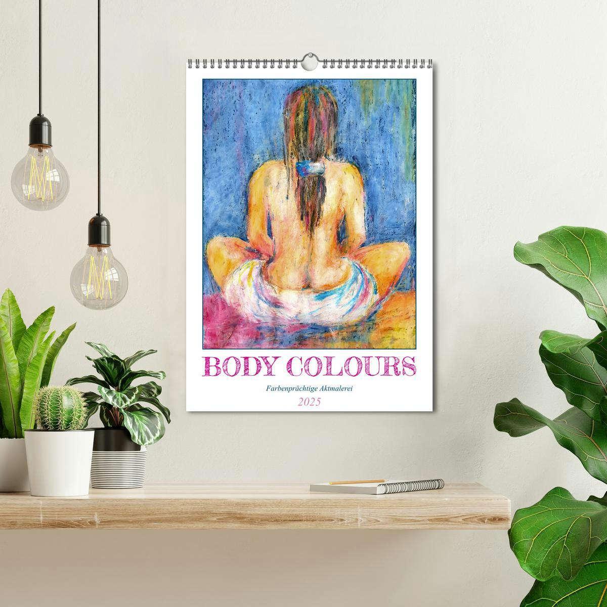 Bild: 9783435859535 | Body Colours - Farbenprächtige Aktmalerei (Wandkalender 2025 DIN A3...