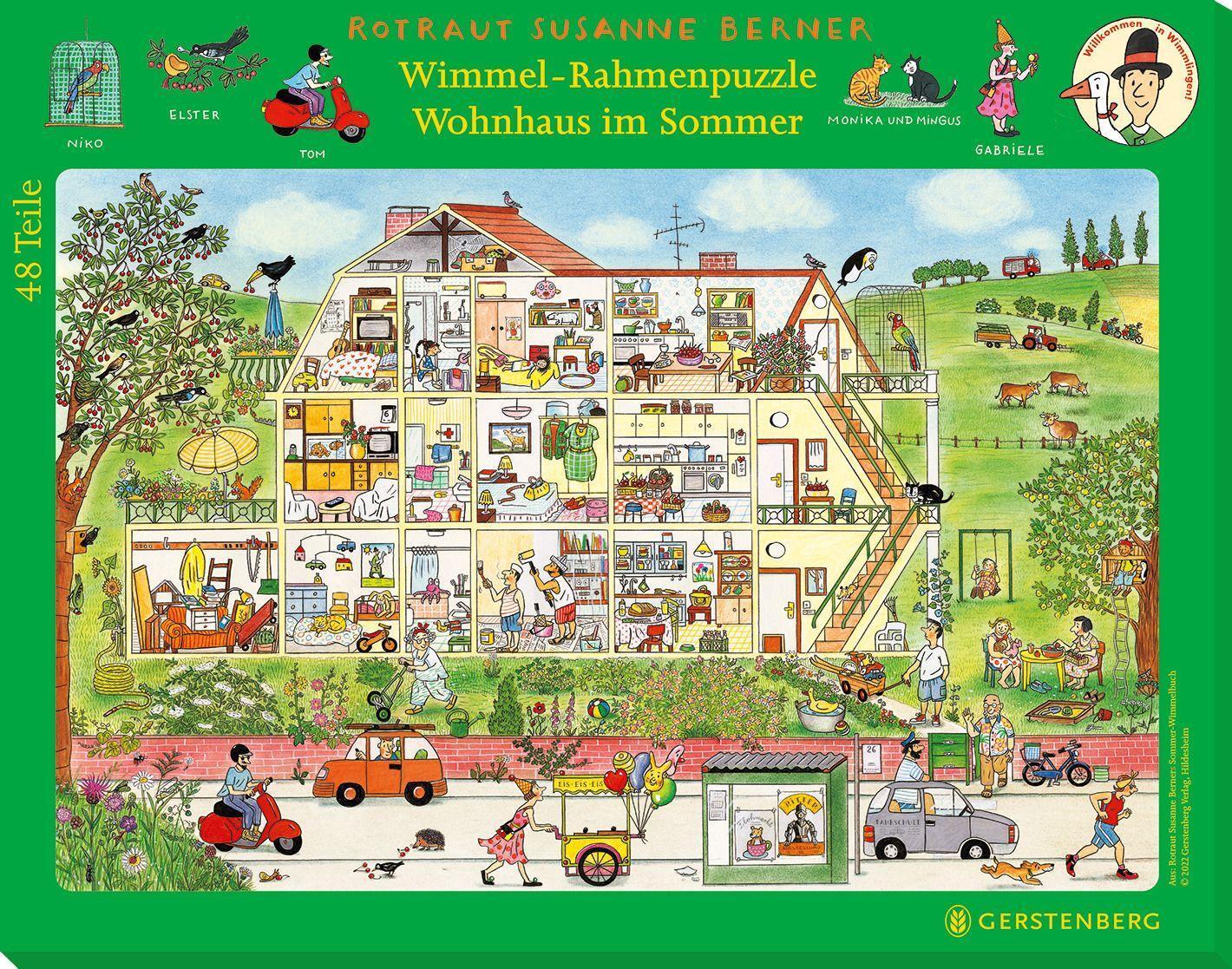 Cover: 4250915935706 | Wimmel-Rahmenpuzzle Sommer Motiv Wohnhaus | Rotraut Susanne Berner