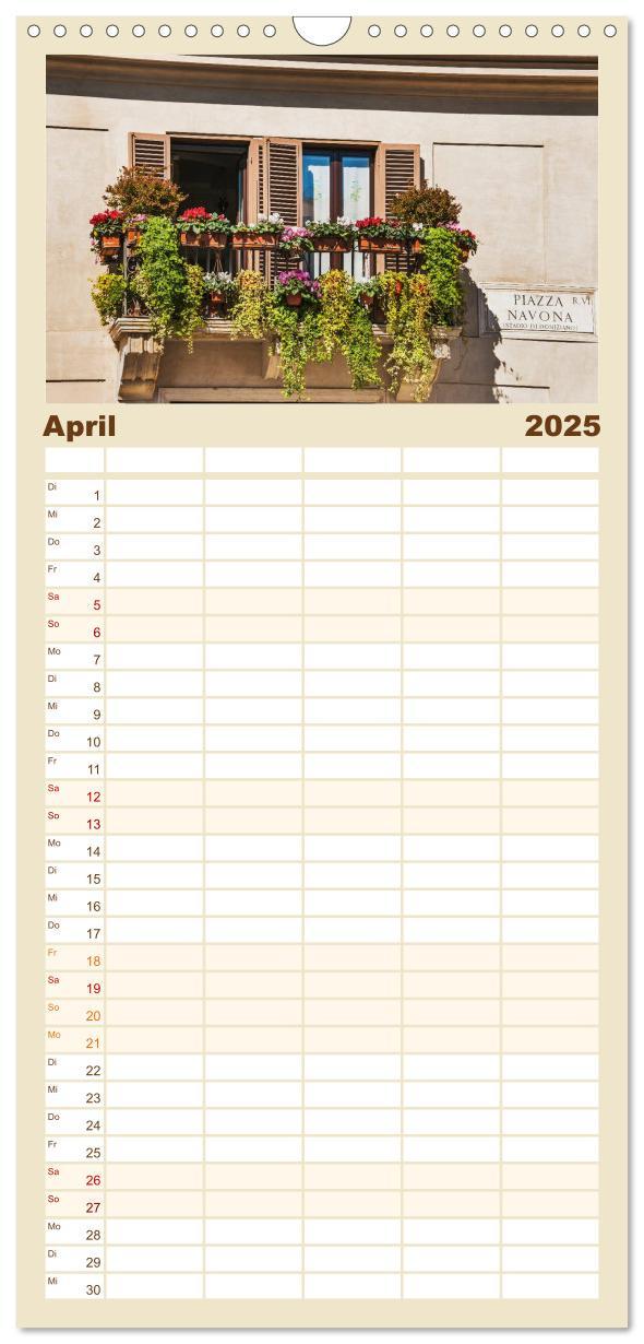 Bild: 9783457125465 | Familienplaner 2025 - Rom-Italien mit 5 Spalten (Wandkalender, 21 x...