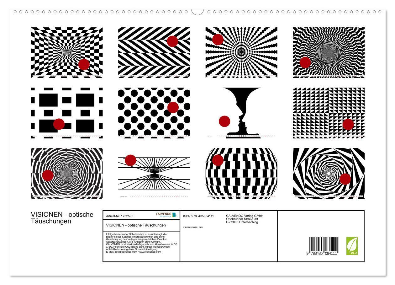 Bild: 9783435084111 | VISIONEN - optische Täuschungen (hochwertiger Premium Wandkalender...