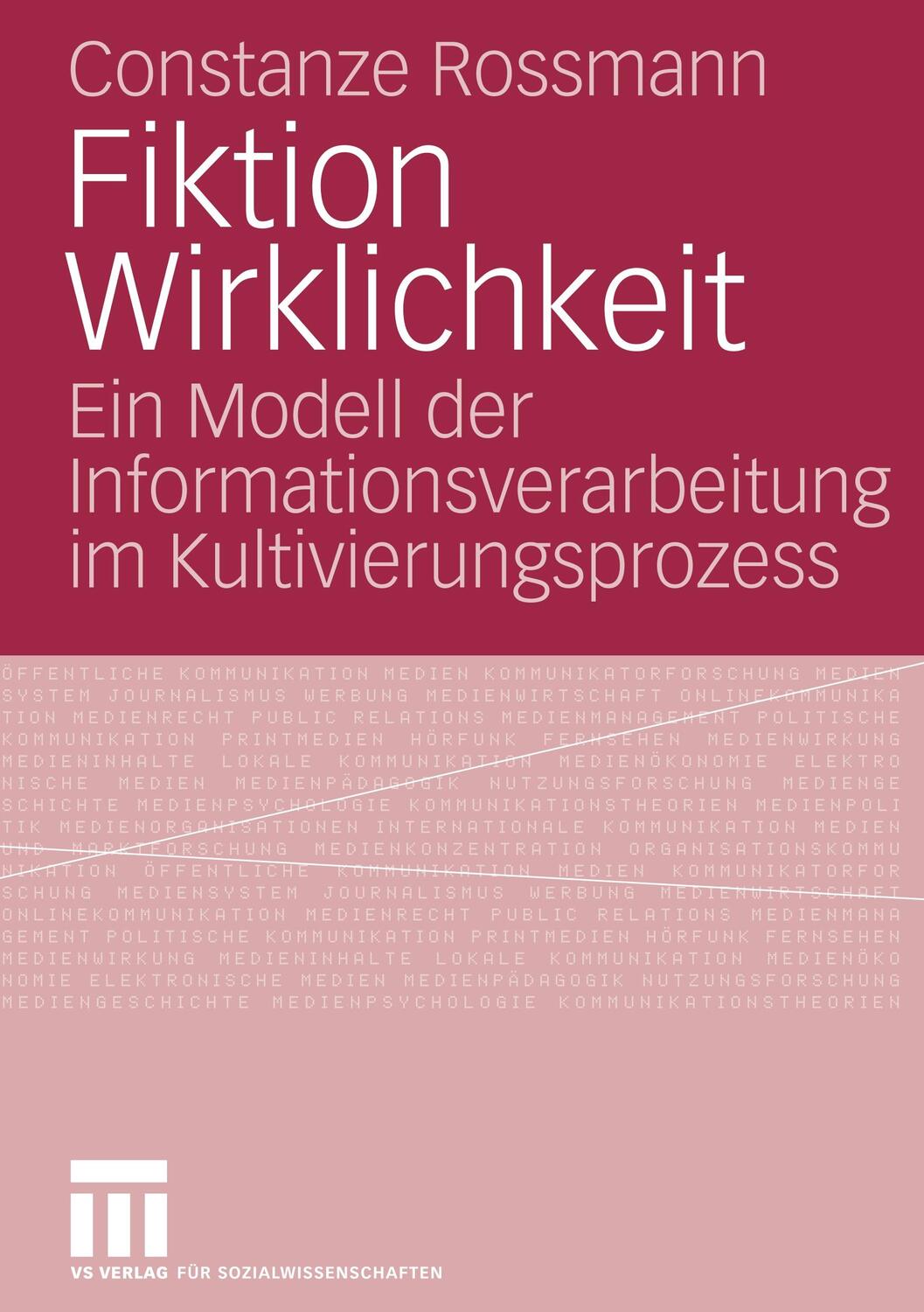 Cover: 9783531155753 | Fiktion Wirklichkeit | Constanze Rossmann | Taschenbuch | Paperback