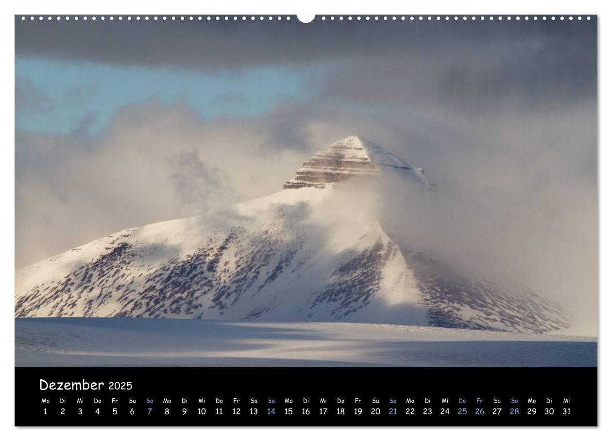 Bild: 9783435773077 | Spitzbergen (Wandkalender 2025 DIN A2 quer), CALVENDO Monatskalender