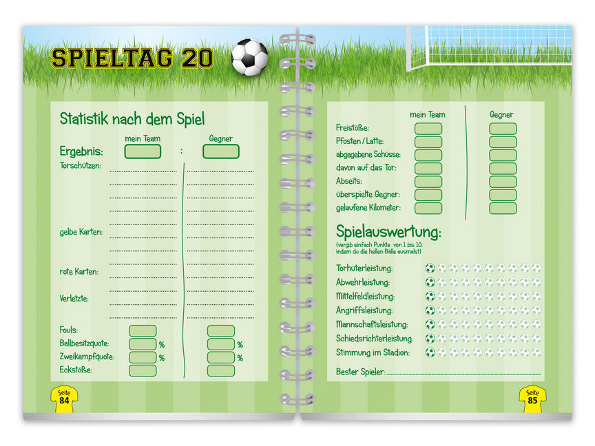 Bild: 9783961310340 | Fußballtagebuch | Mein Tagebuch meines Lieblingsvereins | Taschenbuch