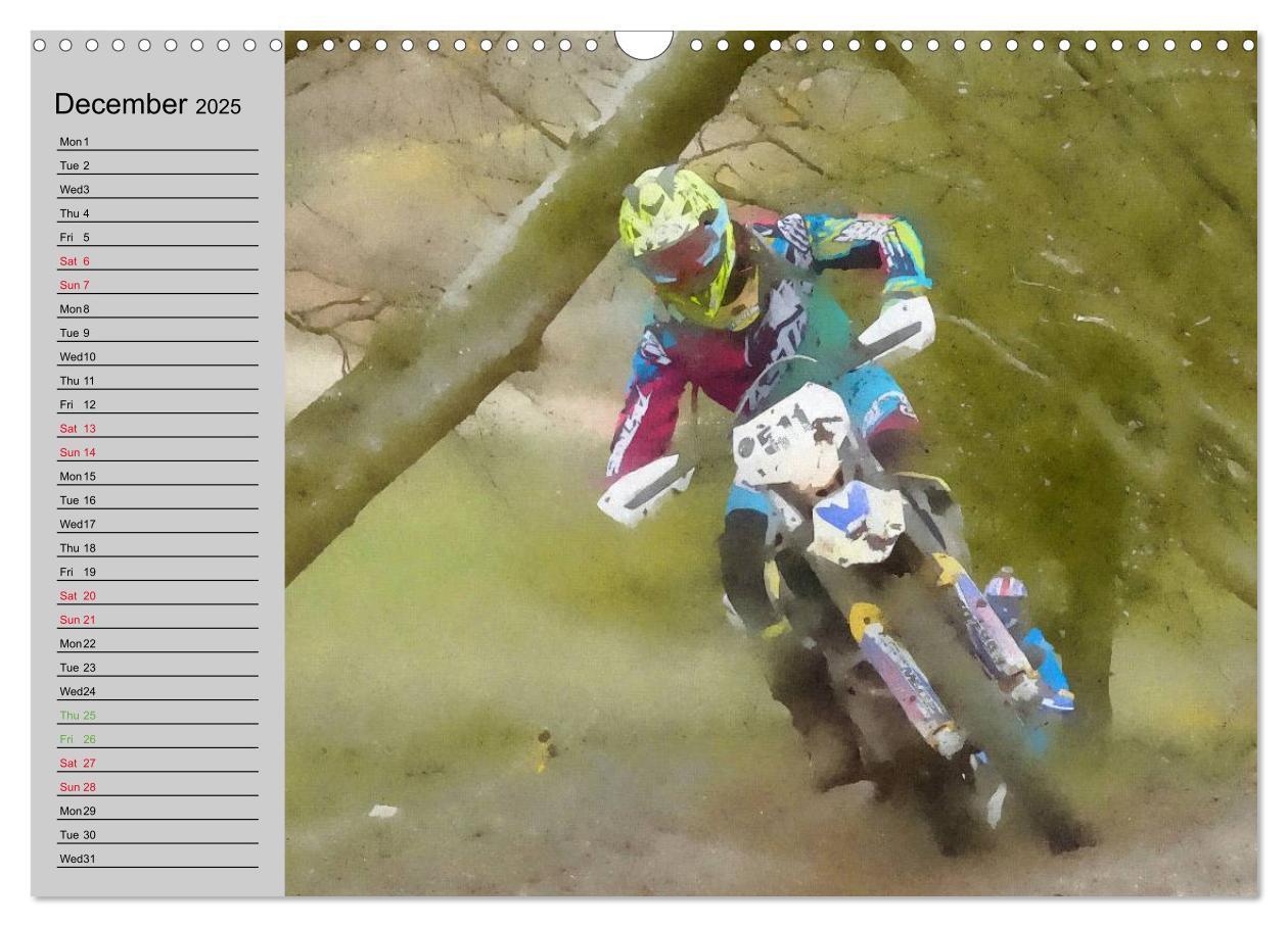 Bild: 9781325952120 | Enduro Racing (Wall Calendar 2025 DIN A3 landscape), CALVENDO 12...