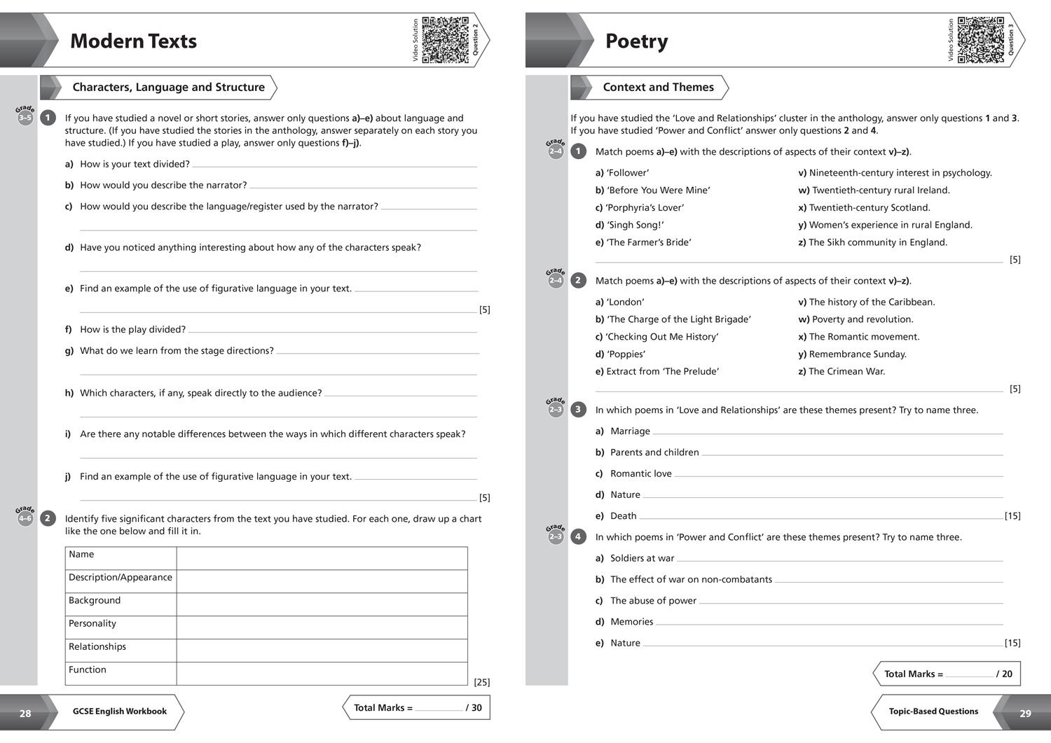 Bild: 9780008535049 | Aqa GCSE 9-1 English Language and Literature Workbook | Collins Gcse