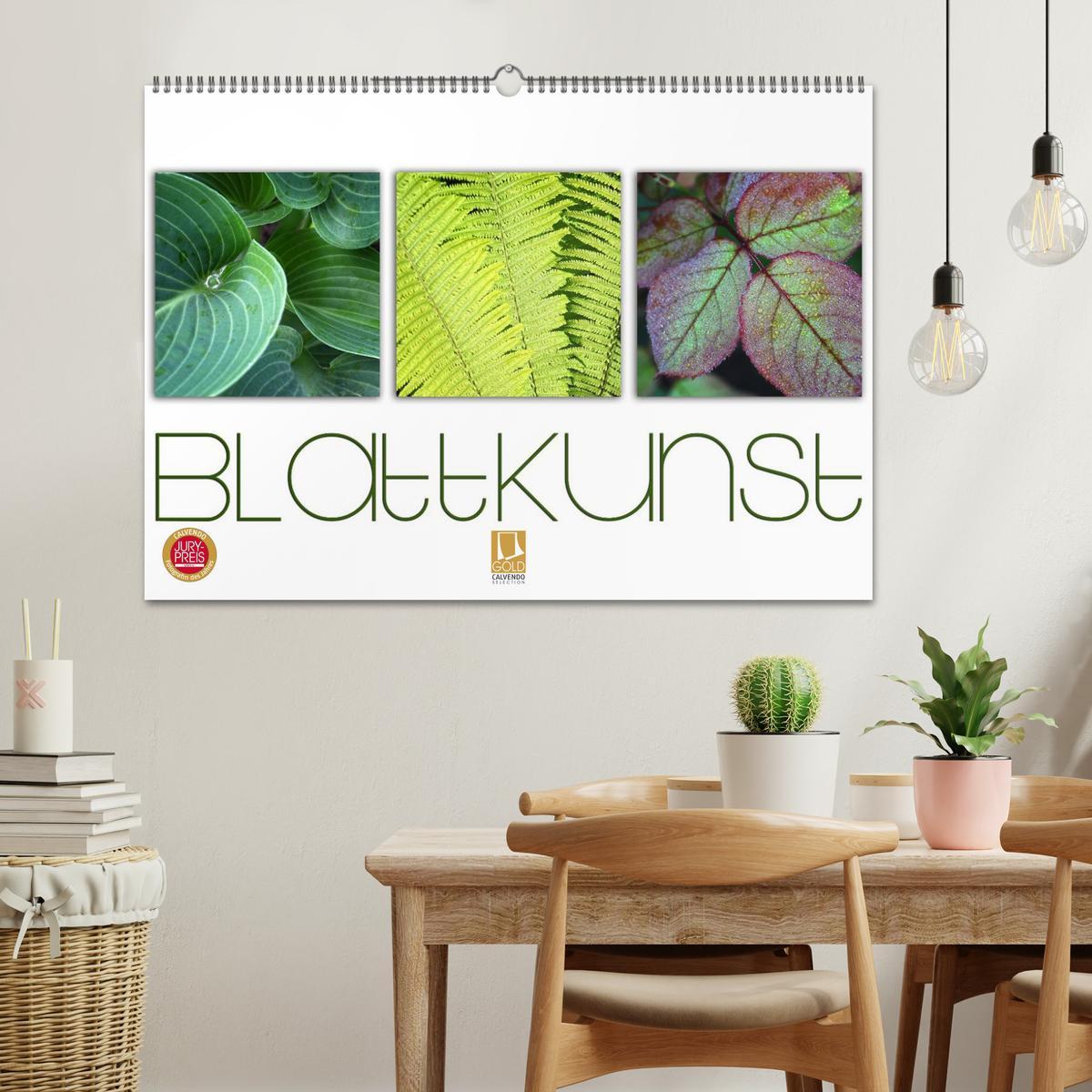 Bild: 9783435640621 | Blattkunst (Wandkalender 2025 DIN A2 quer), CALVENDO Monatskalender