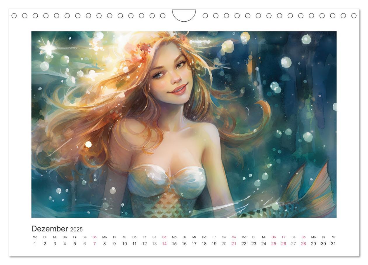 Bild: 9783383857997 | Liebliche Meerjungfrauen (Wandkalender 2025 DIN A4 quer), CALVENDO...