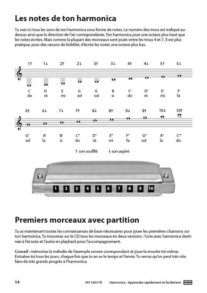 Bild: 9783866264588 | Harmonica - Apprendre rapidement et facilement + MP3-CD | Broschüre