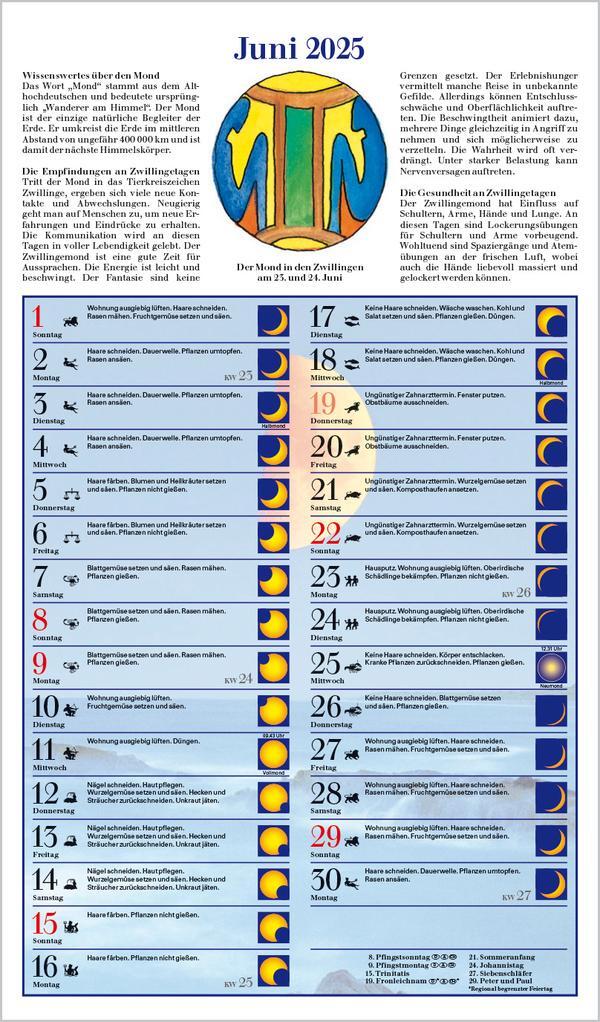 Bild: 9783731876243 | Mit dem Mond im Rhythmus 2025 | Verlag Korsch | Kalender | 13 S.