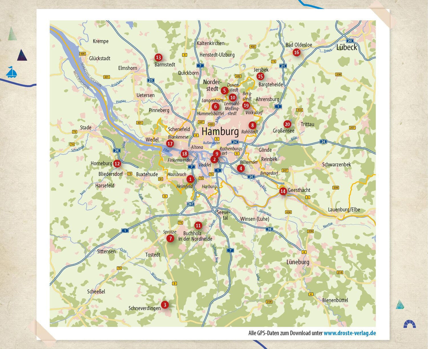 Bild: 9783770023387 | In und um Hamburg. Wandern für die Seele | Wohlfühlwege | Rensing