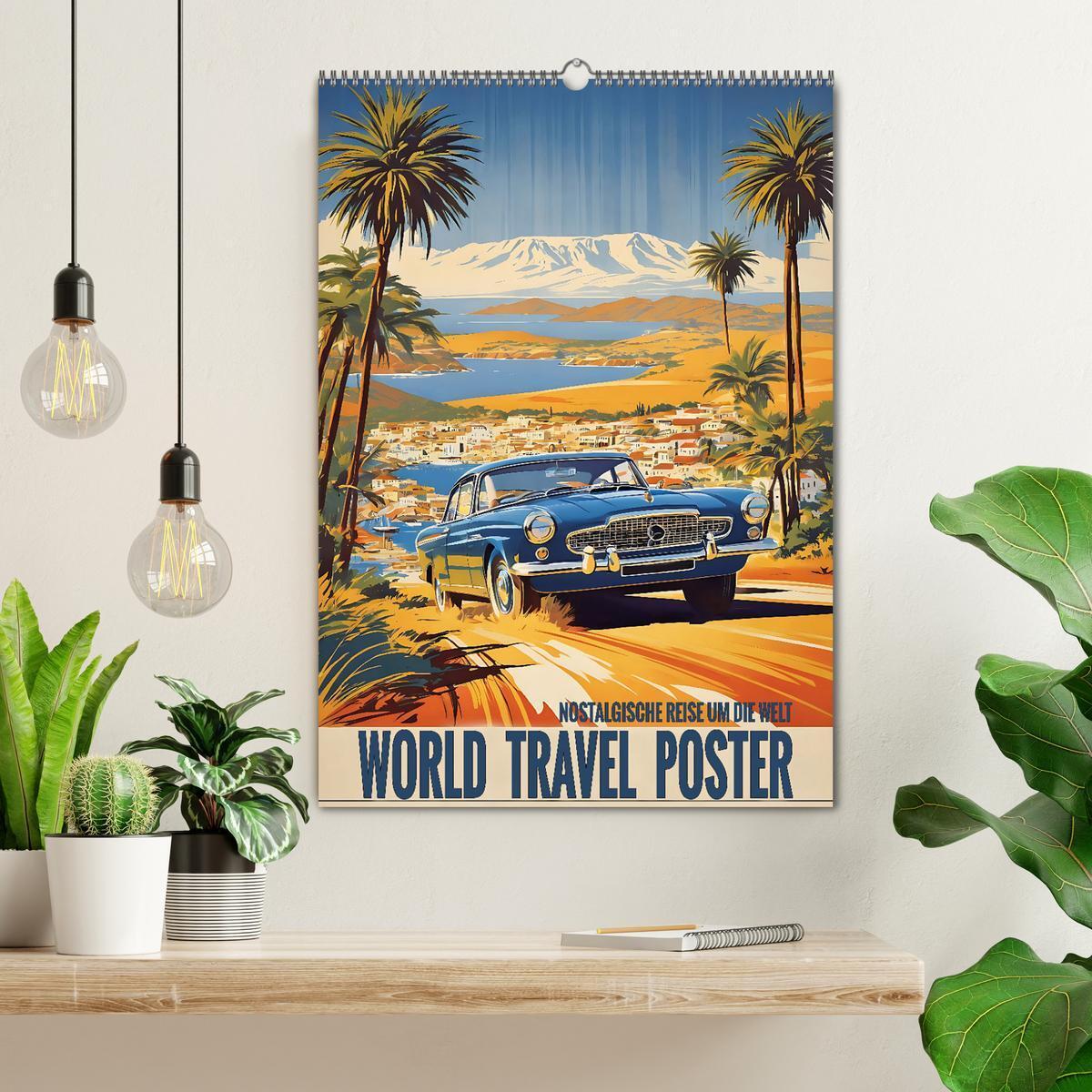 Bild: 9783383770661 | World Travel Poster - nostalgische Reise um die Welt (Wandkalender...