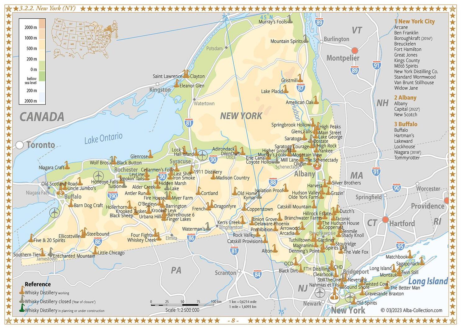 Bild: 9783944148939 | Whiskey Atlas North America 2023 | Rüdiger Jörg Hirst | Buch | 2023